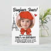 Invitation Ajouter une photo moderne | Anniversaire de enfant (Debout devant)