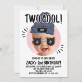 Invitation Ajouter une photo moderne | Enfants 2e anniversair (Devant)