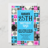 Invitation Ajouter Votre Événement Carrelage Décor Bleu Magen (Devant)