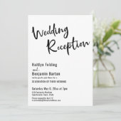 Invitation Ajouter Votre Photo, Audacieuse Typographie Mariag (Debout devant)