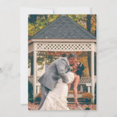 Invitation Ajouter Votre Photo, Audacieuse Typographie Mariag (Dos)