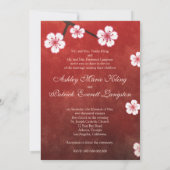 Invitation Ajouter votre photo Cherry Blossom Sakura Insépara (Dos)