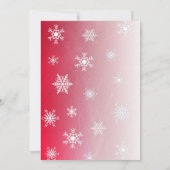 Invitation Ajouter Votre Photo Feux De Neige Vignette Edges N (Dos)