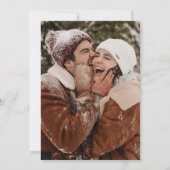 Invitation AJOUTER VOTRE PHOTO | Fléchettes de neige des cerf (Dos)