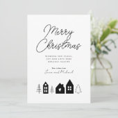 Invitation AJOUTER VOTRE PHOTO | Joyeuse ville de Noël (Debout devant)