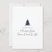 Invitation AJOUTER VOTRE PHOTO | Joyeux Noël Arbre de Noël (Dos)