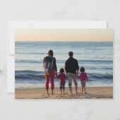 Invitation AJOUTER VOTRE PHOTO | Joyeux rennes de Noël (Dos)