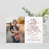 Invitation AJOUTER VOTRE PHOTO | La Saison D'Être Jolly (Debout devant)