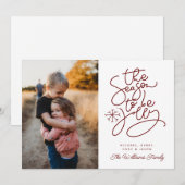 Invitation AJOUTER VOTRE PHOTO | La Saison D'Être Jolly (Devant / Derrière)