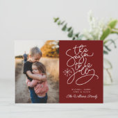 Invitation AJOUTER VOTRE PHOTO | La Saison D'Être Jolly (Debout devant)