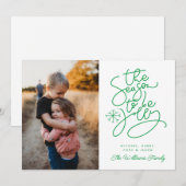 Invitation AJOUTER VOTRE PHOTO | La Saison D'Être Jolly (Devant / Derrière)