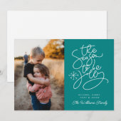 Invitation AJOUTER VOTRE PHOTO | La Saison D'Être Jolly (Devant / Derrière)