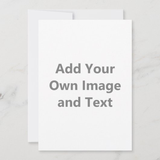 Invitation Ajouter Votre Propre Image Et Votre Propre Texte (Dos)
