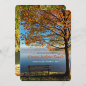 Invitation Ajouter votre propre service de commémoration de p (Devant / Derrière)