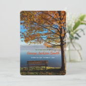 Invitation Ajouter votre propre service de commémoration de p (Debout devant)