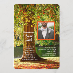 Invitation Ajouter votre propre service de commémoration de p