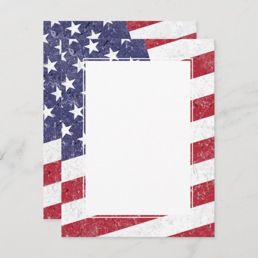 Invitation Ajouter votre propre texte Étoiles Vintages Frappe (Devant / Derrière)