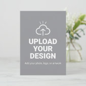 Invitation Ajoutez votre conception artistique (Debout devant)