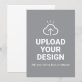 Invitation Ajoutez votre conception artistique (Devant / Derrière)