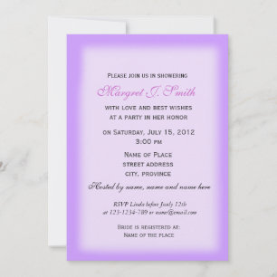 Invitation Ajoutez votre photo, élégante douche nuptiale viol
