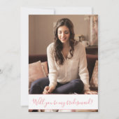 Invitation Ajoutez votre proposition de demoiselle d'honneur (Devant)