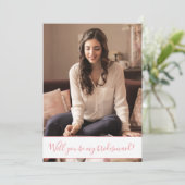 Invitation Ajoutez votre proposition de demoiselle d'honneur (Debout devant)