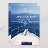 Invitation Ajoutez votre propre marin de cérémonie (Devant / Derrière)