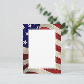 Invitation Ajoutez Votre Propre Texte Vintage Étoiles Bandes (Debout devant)