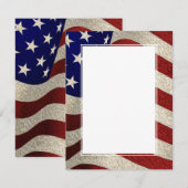 Invitation Ajoutez Votre Propre Texte Vintage Étoiles Bandes (Devant / Derrière)