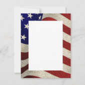 Invitation Ajoutez votre propre texte Vintage étoiles rayures (Devant)