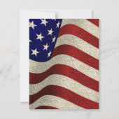 Invitation Ajoutez votre propre texte Vintage étoiles rayures (Dos)