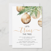 Invitation Ajustons L'Arbre | Fête de Noël (Devant)