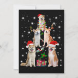 Invitation AKita Dog Christmas, produit d'Akita Santa Customs<br><div class="desc">AKita Dog Christmas,  produit d'Akita Santa Customs</div>