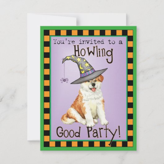 Invitation Akita Witch (Devant)