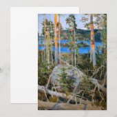 Invitation Akseli Gallen-Kallela - Lac dans le désert (Devant / Derrière)