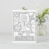 Invitation alabama colore moi collage (Debout devant)