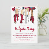 Invitation Alabama Ladies Cowboy Boots Crimson Tailgate Party (Debout devant)