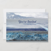 Invitation Alaska Hubbard Glacier Photo Anniversaire (Devant)