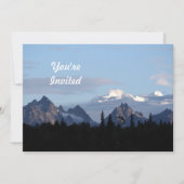 Invitation Alaska Mountain Range Denali Photo Anniversaire (Devant)