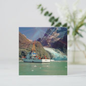 Invitation Alaskan Mountain View avec bateau (Debout devant)