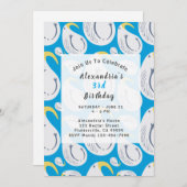 Invitation Albatros fête d'anniversaire (Devant / Derrière)