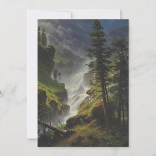 Invitation Albert Bierstadt - Cascade des Rocheuses (Devant)