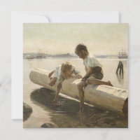 Albert Edelfeel - Deux garçons sur un carnet