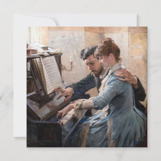 Invitation Albert Edelfeel - Jouer au piano (Devant)