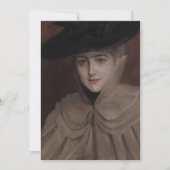 Invitation Albert Edelfeel - Portrait d'une jeune femme (Devant)