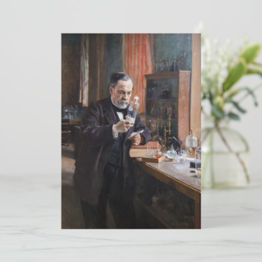 Invitation Albert Edelfeue - Portrait de Louis Pasteur (Debout devant)