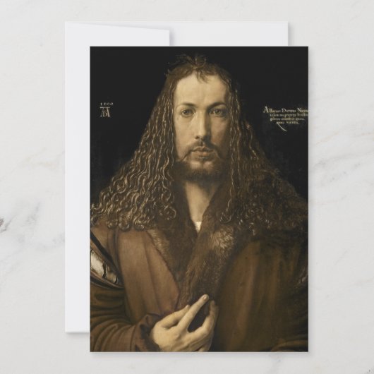 Invitation Albrecht Durer - Autoportrait (Devant)