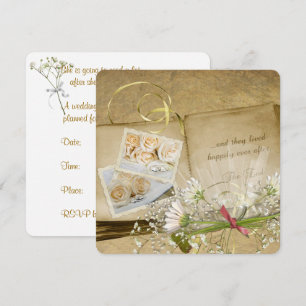 Invitation Album Vintage Fête des mariées