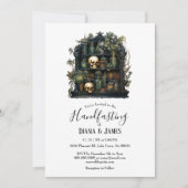 Invitation Alchimie de l'apothèque vert gothique (Devant)