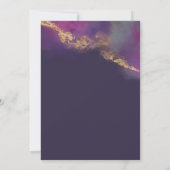 Invitation alcool Abstrait encre or script moderne invitat (Dos)